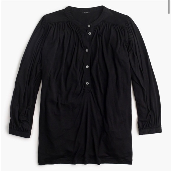 J Crew Drapey Popover Shirt - Picture 2 of 3